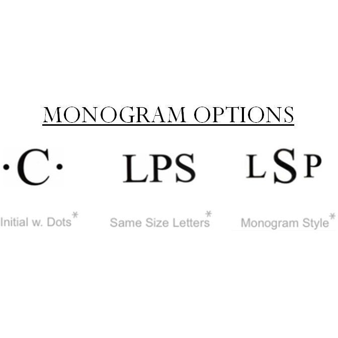 Monogrammed Appetizer Board - Multi Stripe (Small)