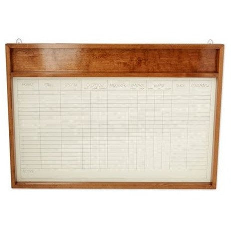 Stable White Board - Personalized White Board | Wellesley Equestrian